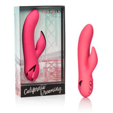 California Dreaming San Francisco Sweetheart Pink Rechargeable Silicone Vibrator VIBRATORS-RABBIT